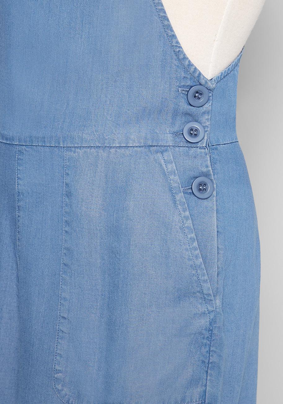 Utility Shortall Chambray Blue Product Image