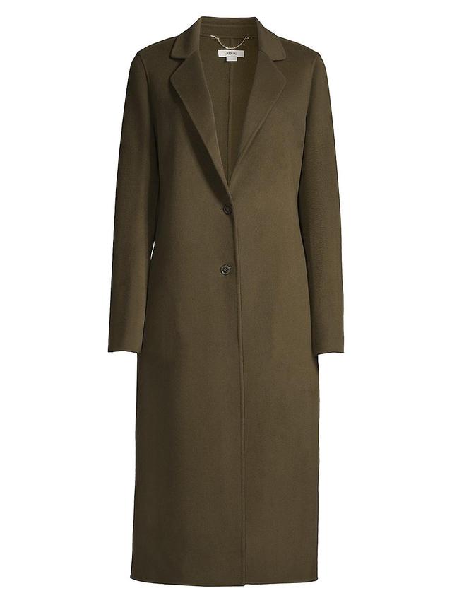 Single-Breasted Wool-Cashmere Coat Product Image