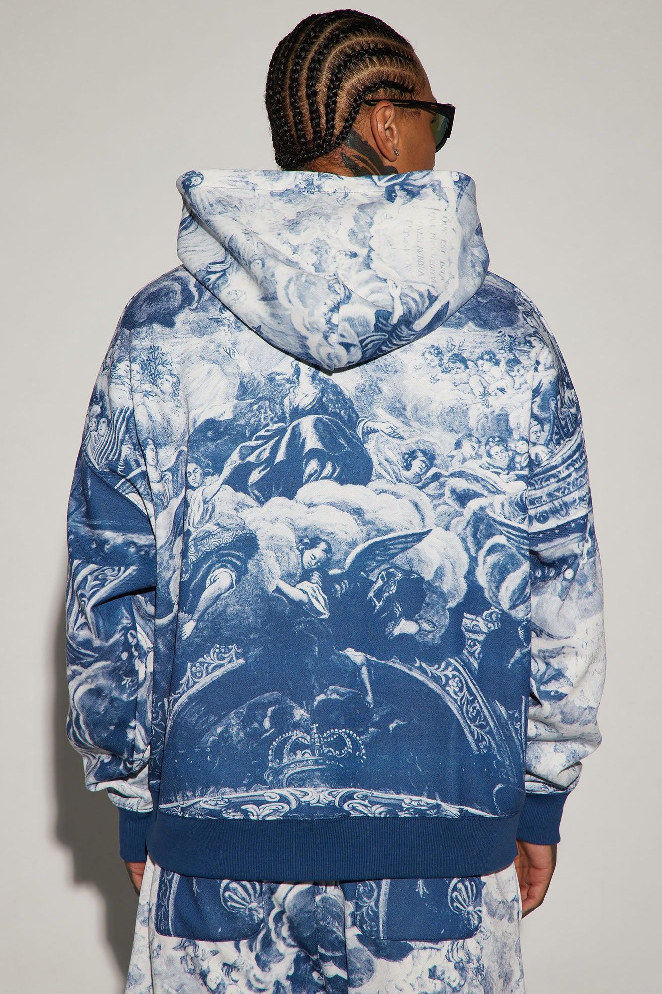 Tyson Renaissance Oversize Hoodie - Blue/combo Product Image