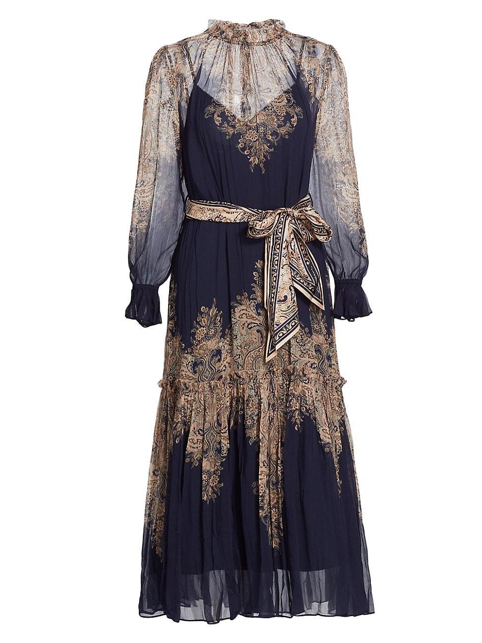 Womens Natura Paisley Midi-Dress Product Image