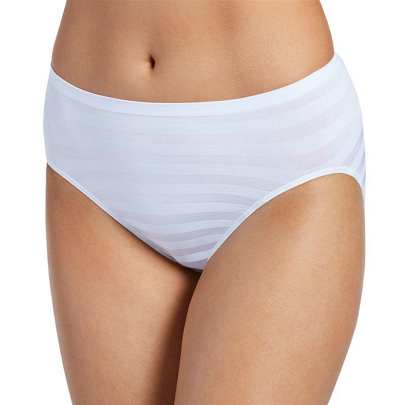 Womens Jockey Comfies Matte & Shine Seamless Hi-Cut Panty 1306 Product Image