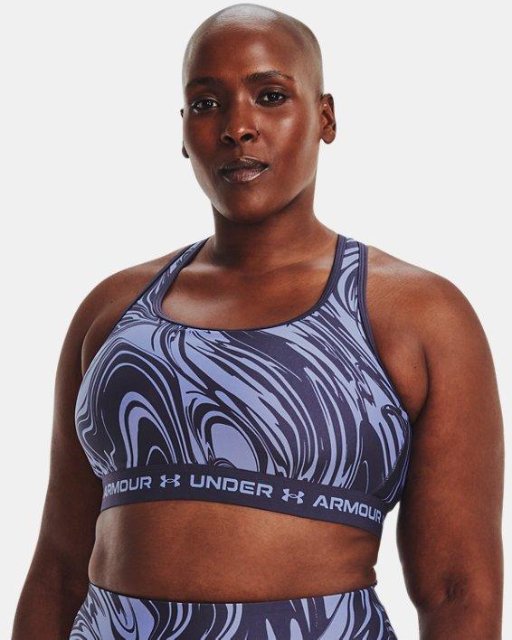 Womens Armour Mid Crossback Print Sports Bra Product Image