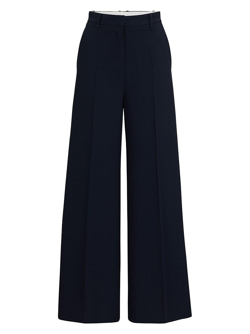 Womens High-Waisted Relaxed-Fit Trousers Product Image