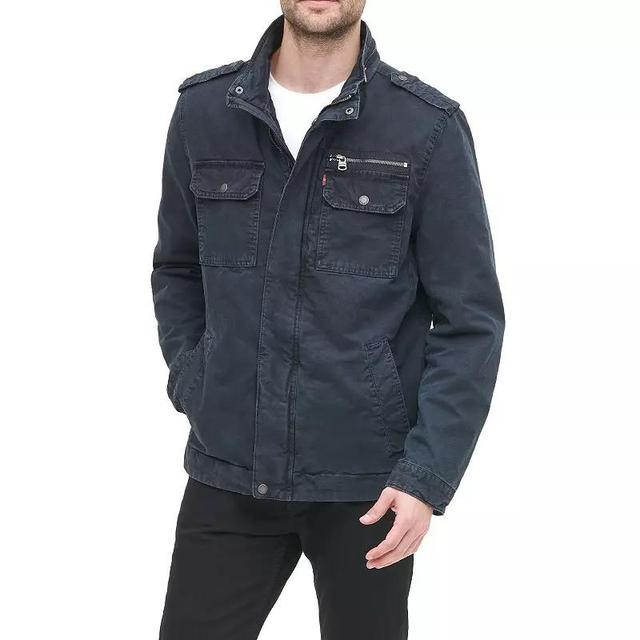 Levi's(r) Two-Pocket Military Jacket with Polytwill Lining Men's Coat Product Image