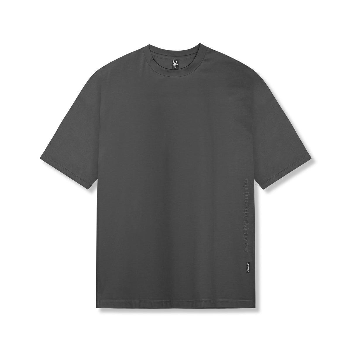 0824. Supima® Oversized Tee - Space Grey Product Image