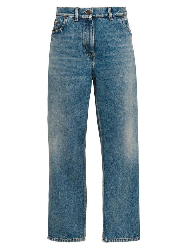 Womens Five-Pocket Denim Jeans Product Image