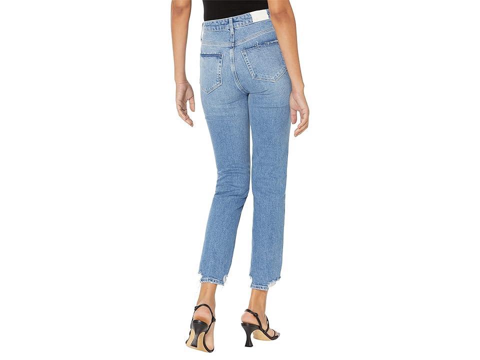 Paige Sarah Slim w/ Raw Details in Laken Distressed (Laken Distressed) Women's Jeans Product Image