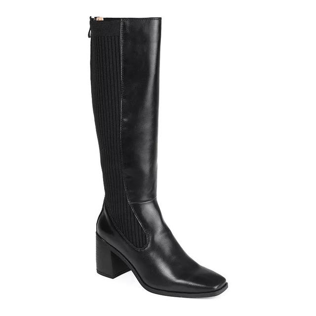 Journee Collection Winny Womens Stretch Knit Knee-High Boots Product Image