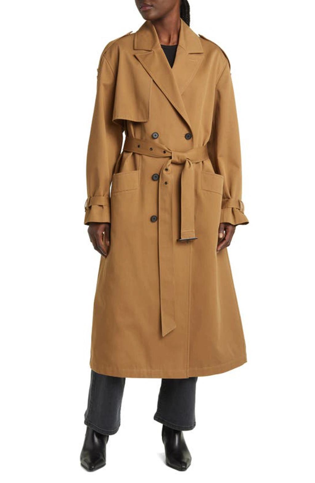 Wyatt Cotton Trench Coat In Brown product image