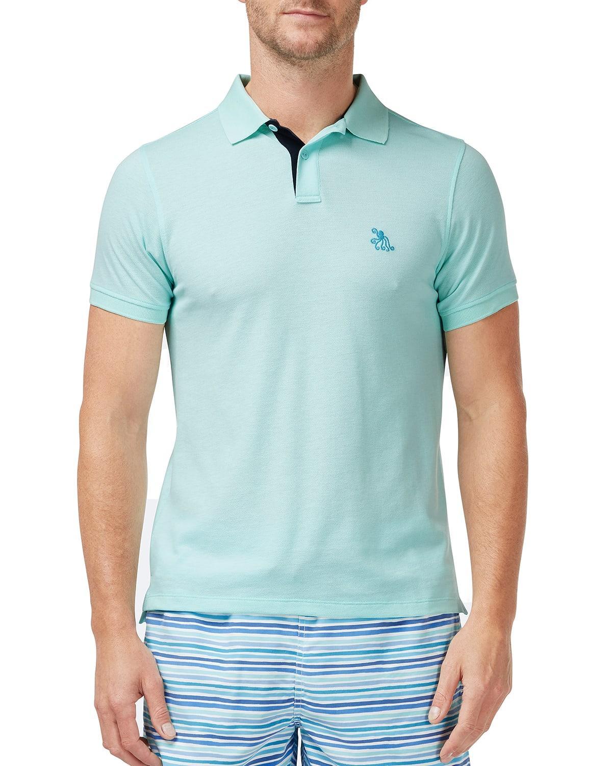 Mens Octopus Pique Polo Shirt Product Image