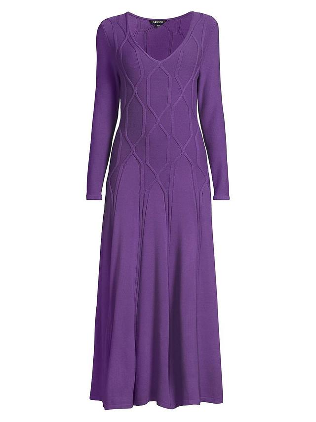 Womens Geometric Knit Maxi Dress Product Image