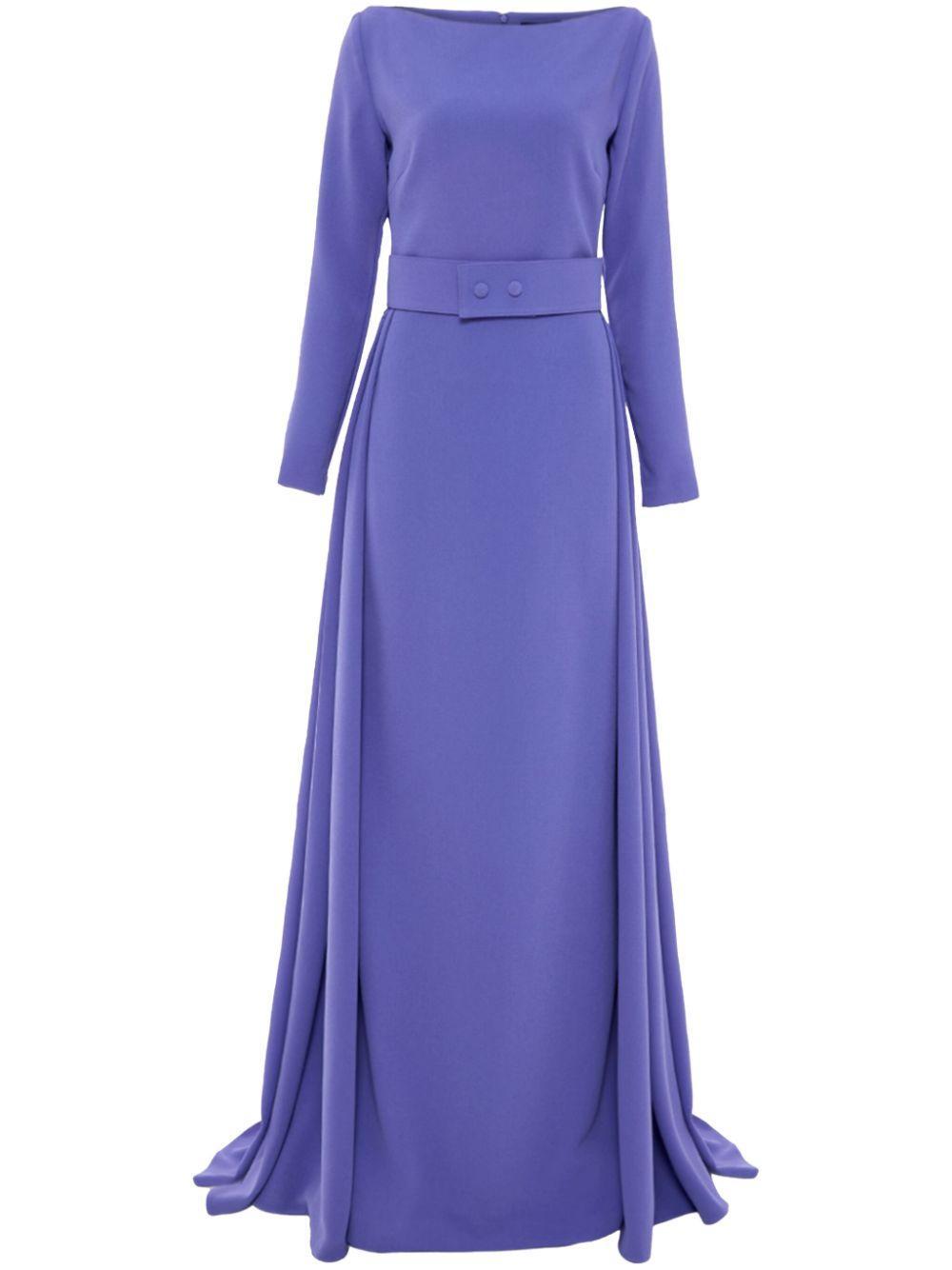 SOLACE LONDON Shayla Gown In Violett Product Image