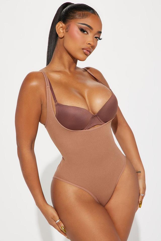 Snatched Curves Smoothing Shapewear Bodysuit - Mocha Product Image