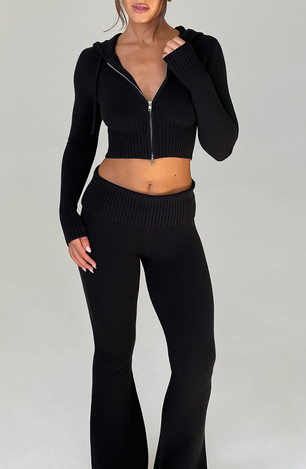 Portia Knit Pants - Black Product Image