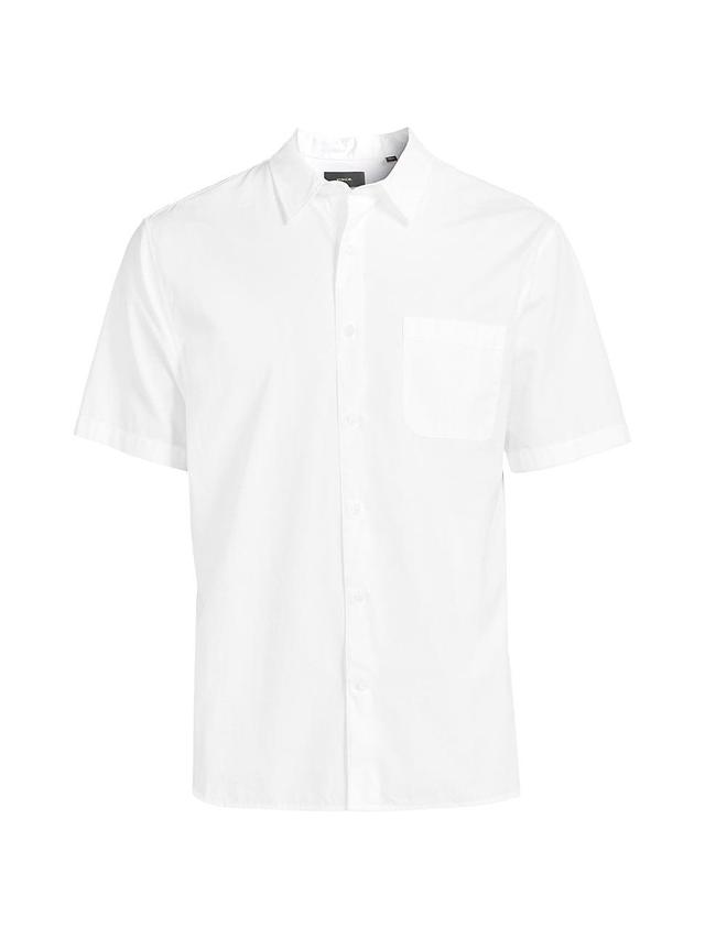 Mens Cotton Poplin Button-Front Shirt Product Image