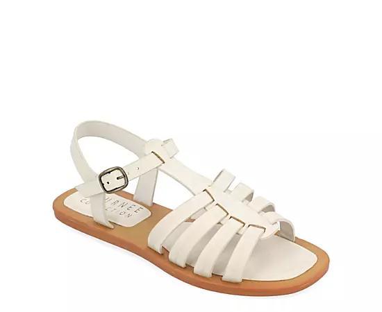 Journee Collection Benicia Womens Fisherman Sandals Ivory Product Image