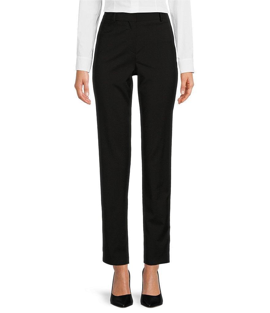 BOSS by Hugo Boss Tilunah Italian Virgin Wool Tapered Slim Leg Ankle Pants Product Image