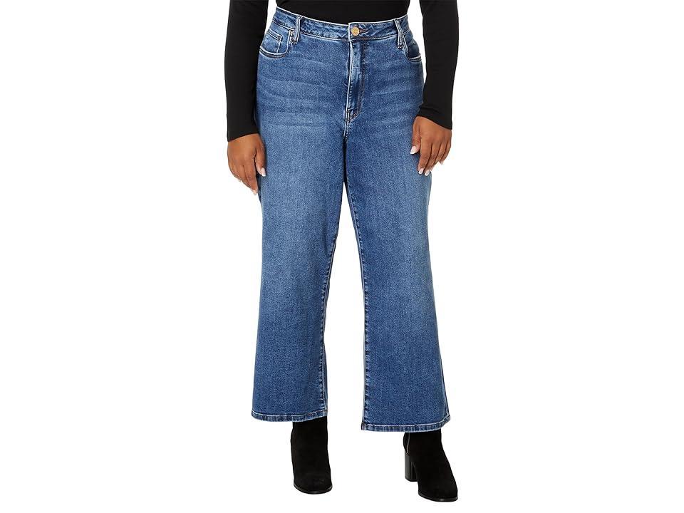 KUT from the Kloth Plus Size Charlotte High-Rise Culottes w/ Regular Hem In Commendatory (Commendatory) Women's Jeans Product Image