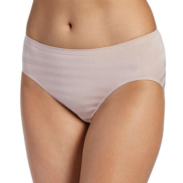 Womens Jockey Comfies Matte & Shine Seamless Hi-Cut Panty 1306 Product Image