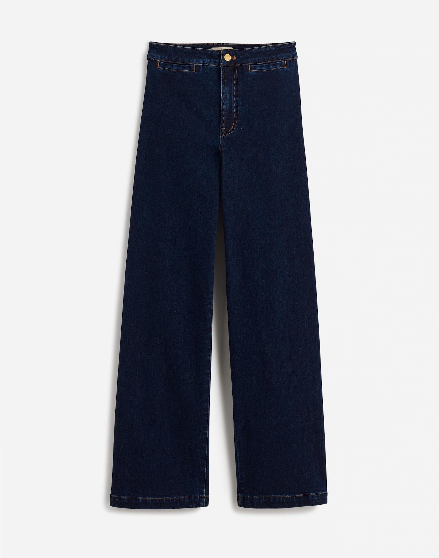 The Tall Curvy Emmett Wide-Leg Jean in Leffers Wash: Welt Pocket Edition Product Image