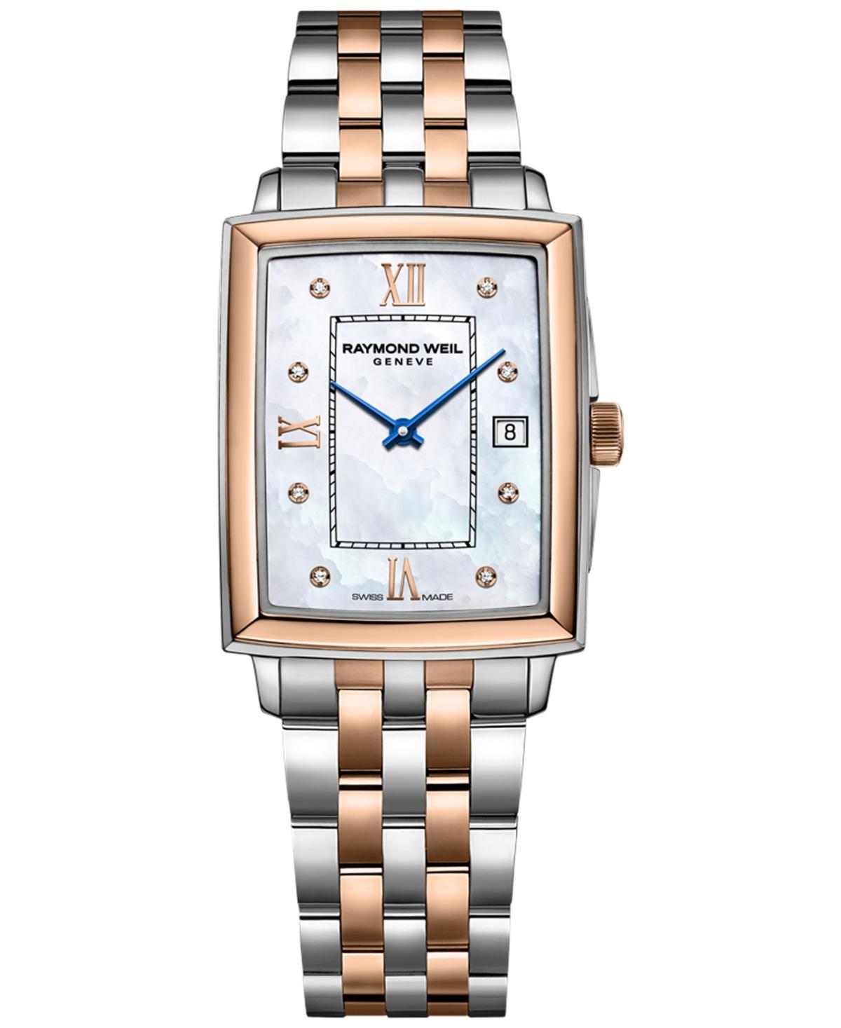 Raymond Weil Womens Swiss Toccata Diamond Accent Two-Tone Stainless Steel Bracelet Watch 23x28mm Product Image