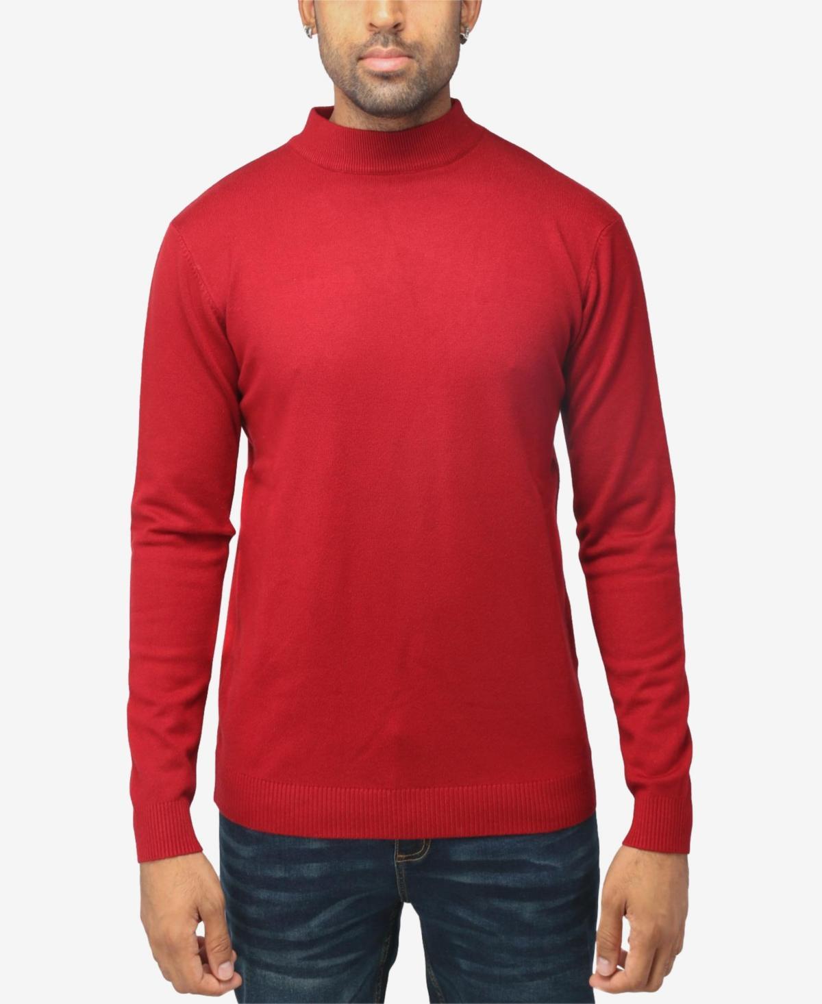 X-Ray Mens Basice Mock Neck Midweight Pullover Sweater Product Image