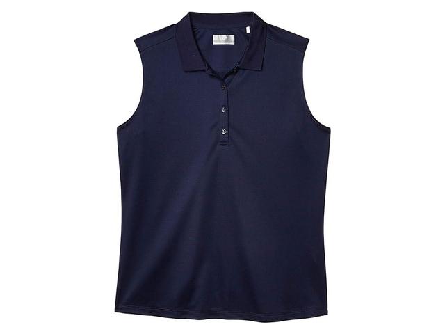 Callaway Sleeveless Essential Solid Knit Polo (Peacoat) Women's Clothing Product Image