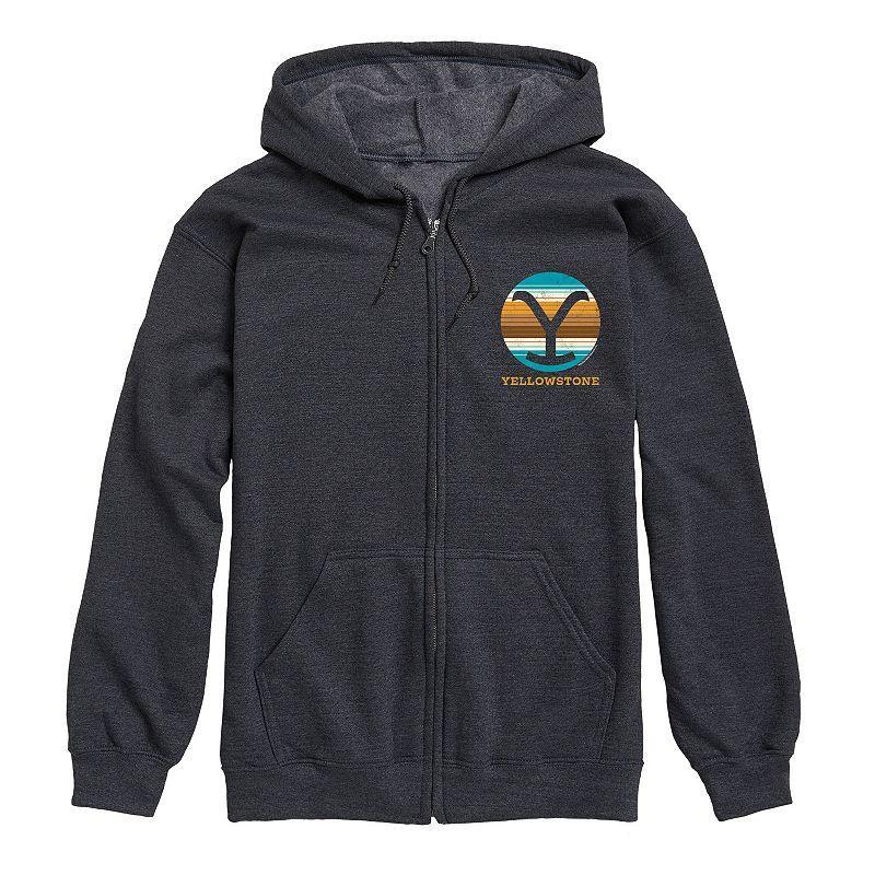 Mens Yellowstone Y Brand Blanket Zip Hoodie Black Product Image