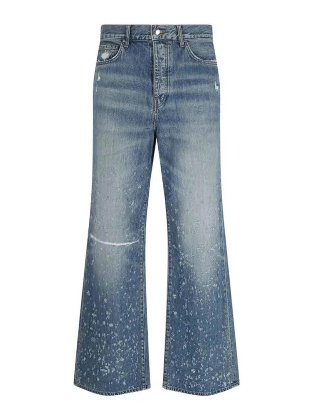 Destroyed Jeans In Blue Product Image