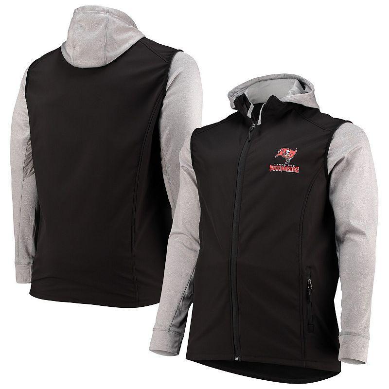 Men's Dunbrooke Black/Gray Tampa Bay Buccaneers Big & Tall Alpha Full-Zip Hoodie Jacket Product Image