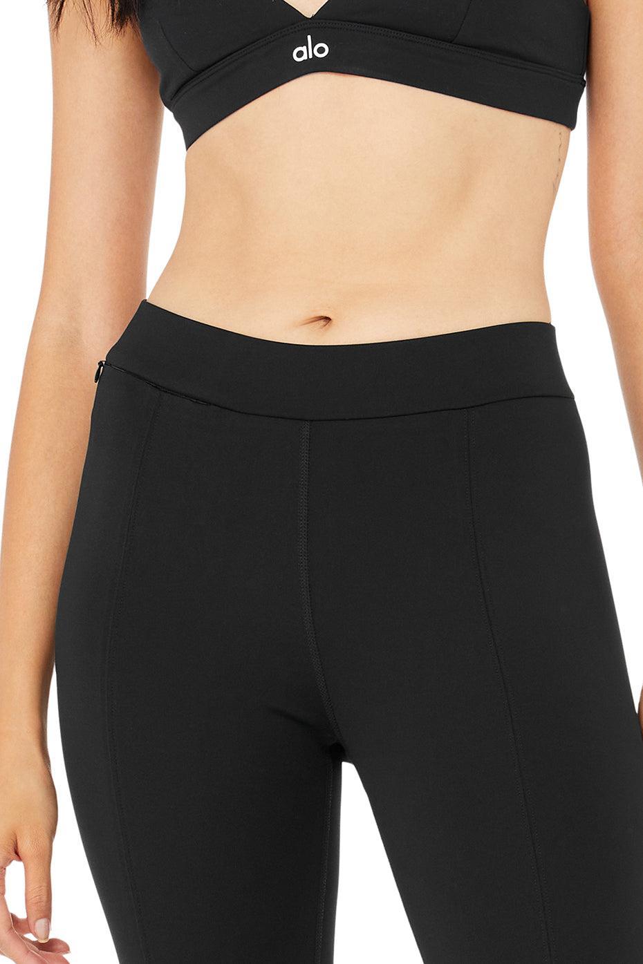 High-Waist Classic Stirrup Legging - Black Product Image