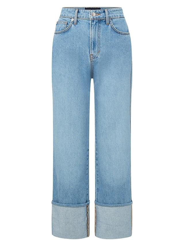 Womens Dylan High-Rise Straight Jeans Product Image