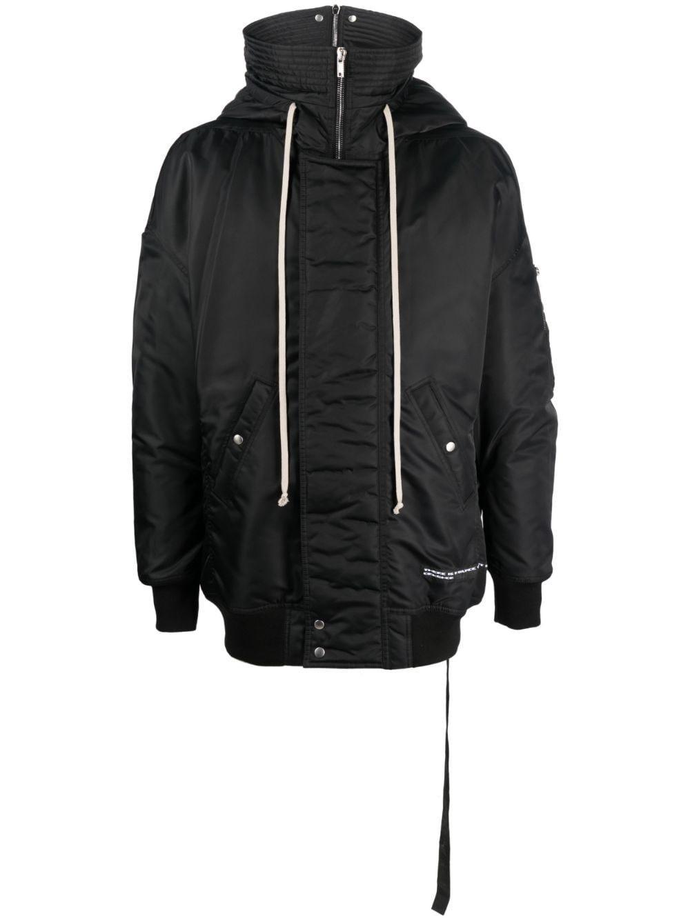 Logo-patch Hooded Jacket In Black Product Image