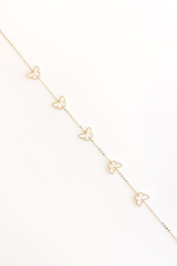 Butterfly Garden Necklace in Ivory Product Image