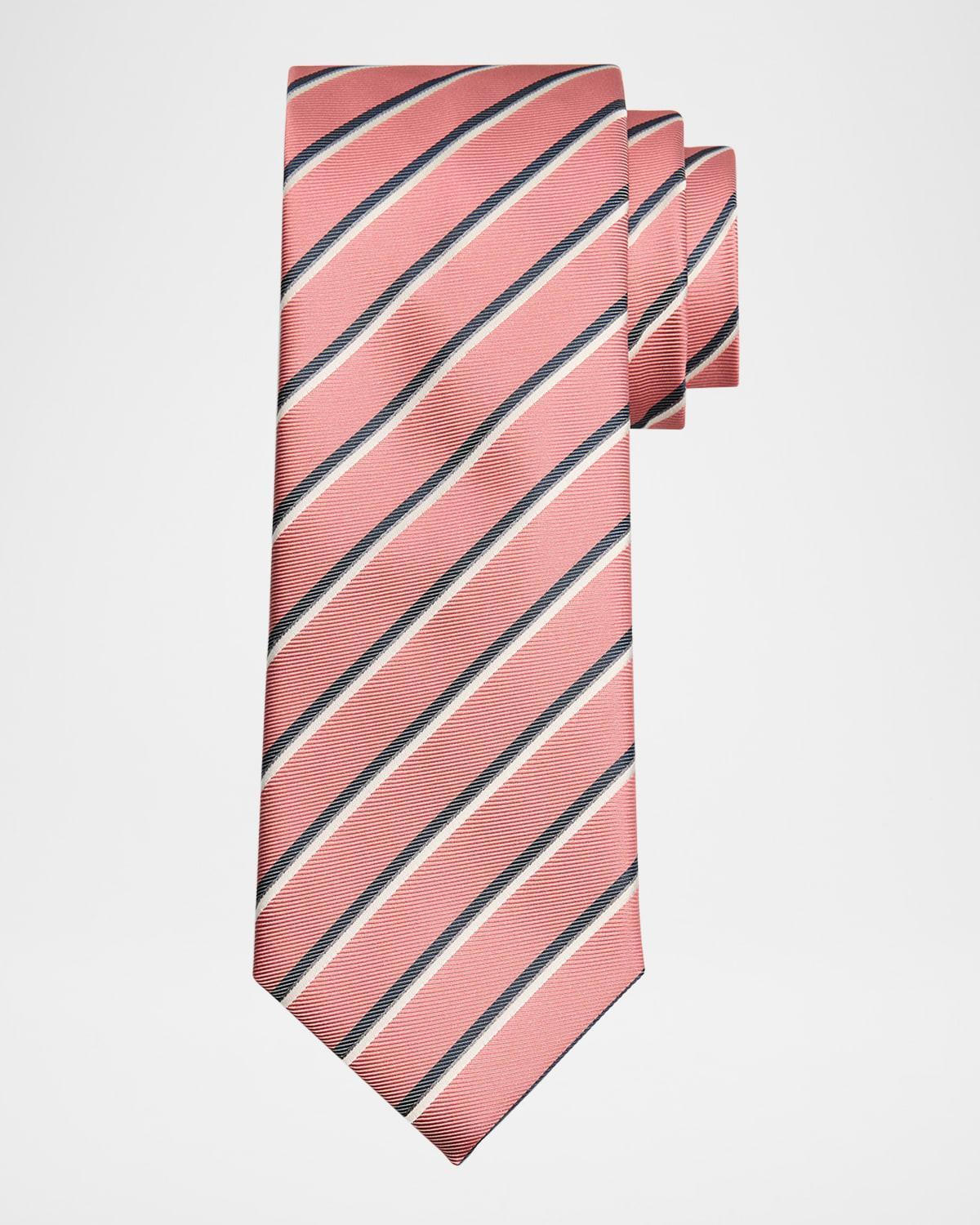 Mens Diagonal Striped Tie Product Image