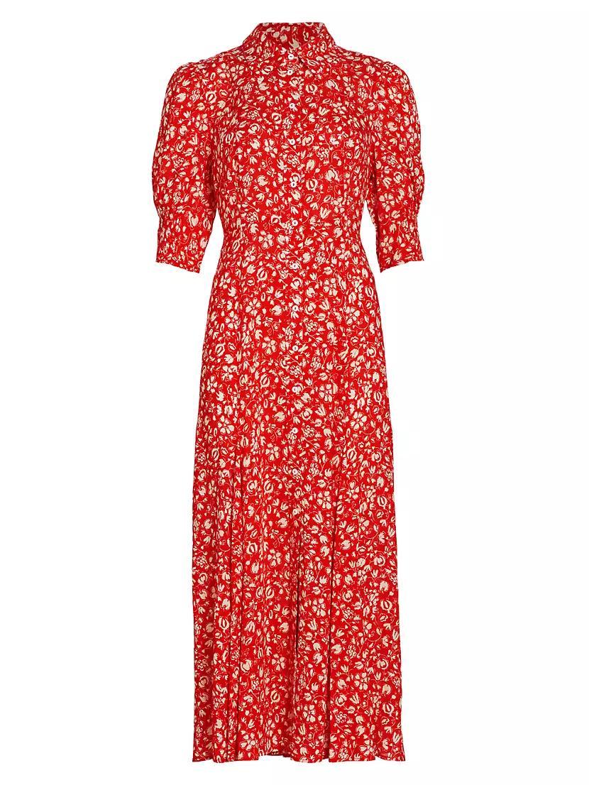 In The Spirit Of Palm Beach Bloom Floral Shirtdress Product Image