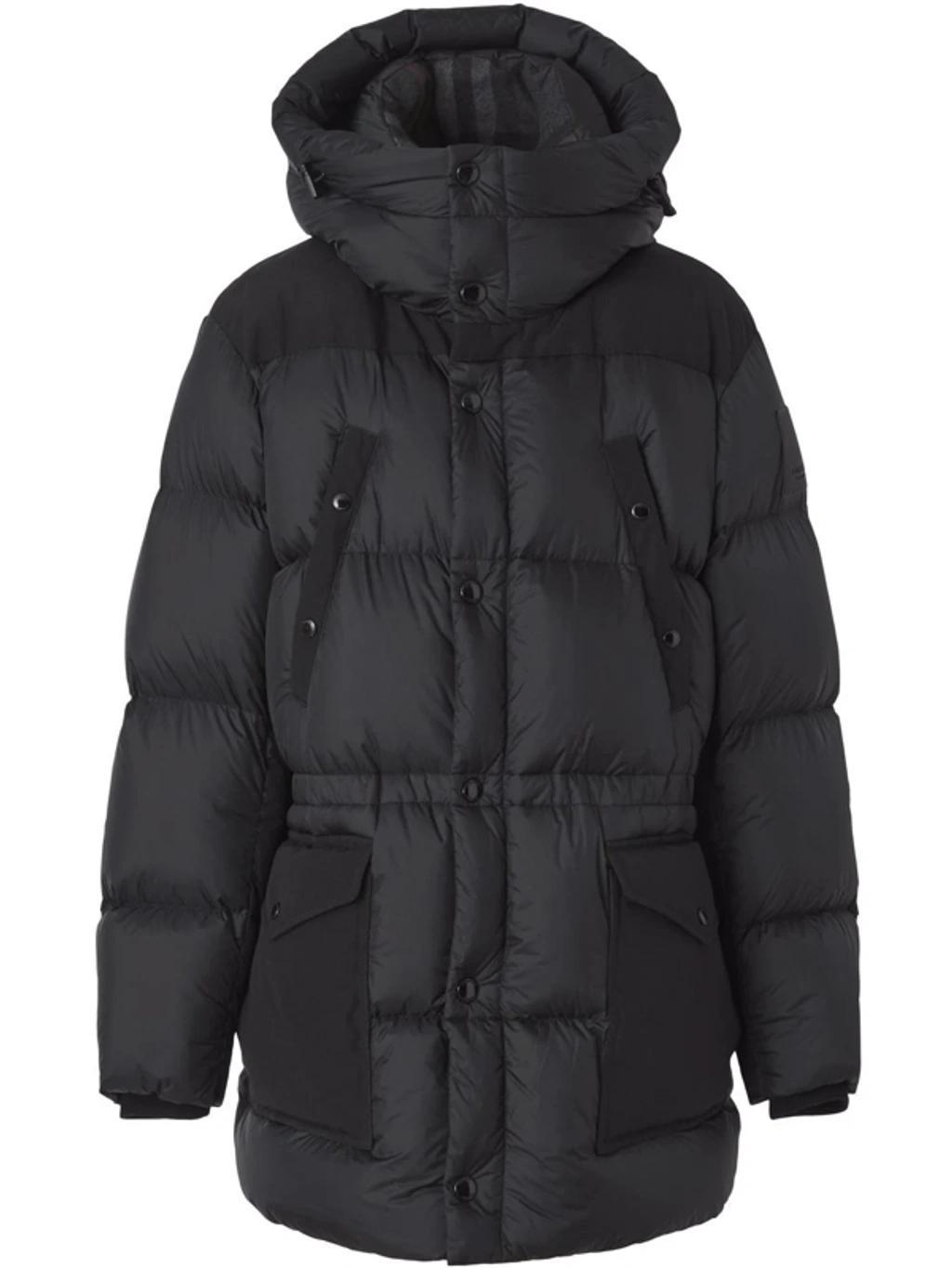 BURBERRY Padded Nylon Puffer Jacket In Charcoal Grey product image