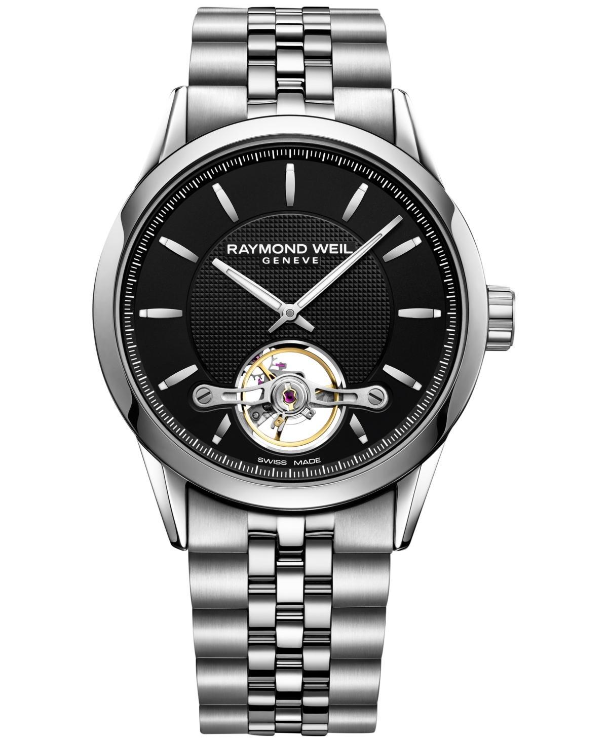 Raymond Weil Mens Swiss Automatic Freelancer Stainless Steel Bracelet Watch 42mm Product Image