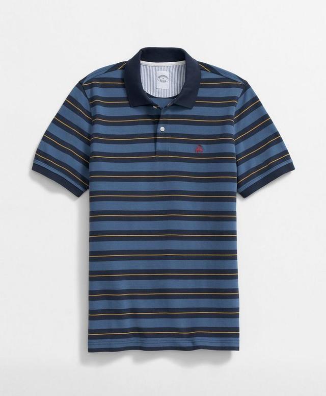 Golden Fleece® Variegated Stripe Supima® Polo Shirt Product Image