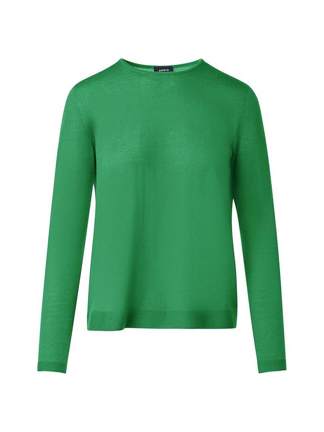 Womens Cashmere-Silk Seamless Sweater Product Image