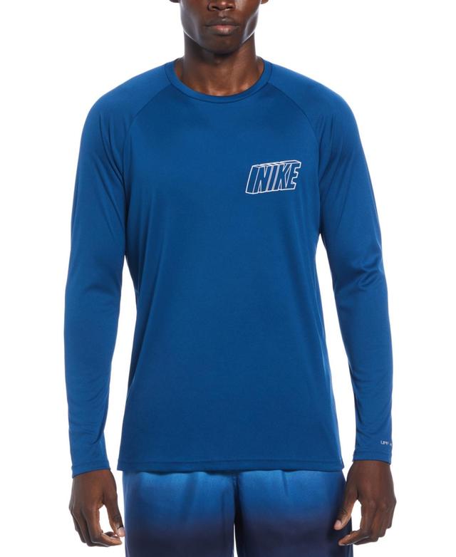 Nike Mens Swoosh At Sea Printed Long-Sleeve Hydroguard Rash Guard Product Image