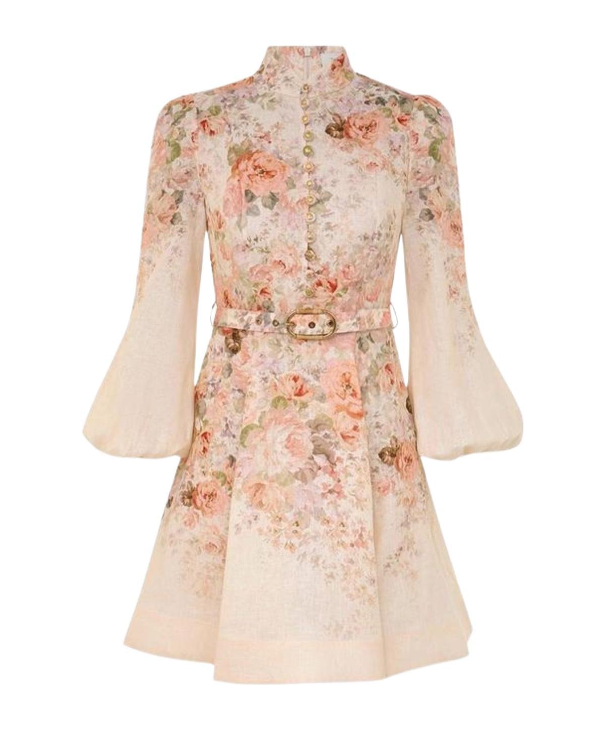 ZIMMERMANN Womens Cream Rococo Floral Zim M Buttoned Mini In White Product Image