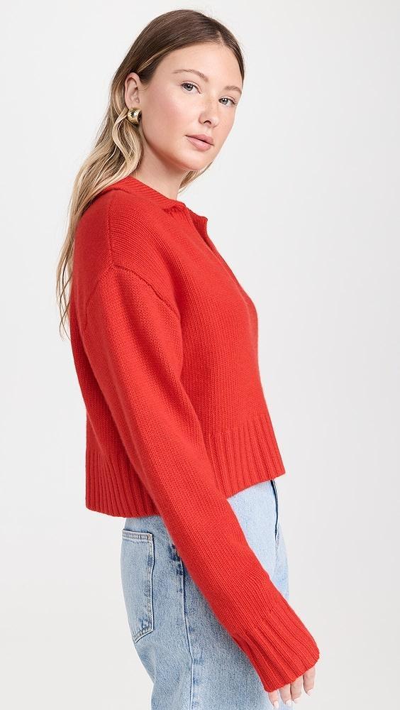 Apiece Apart Split Neck Henley Sweater | Shopbop Product Image