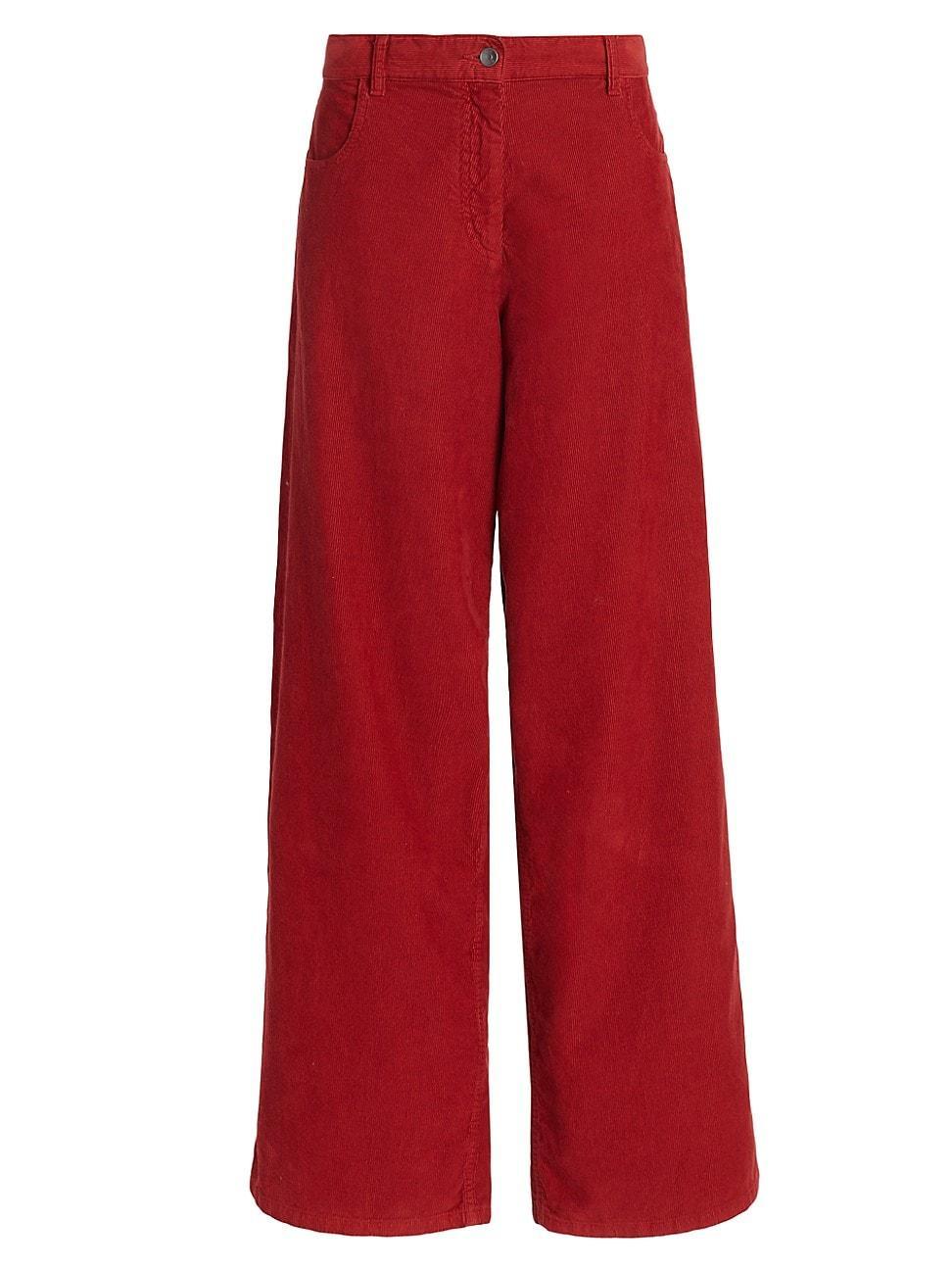 Womens Chan Wide-Leg Corduroy Pants Product Image