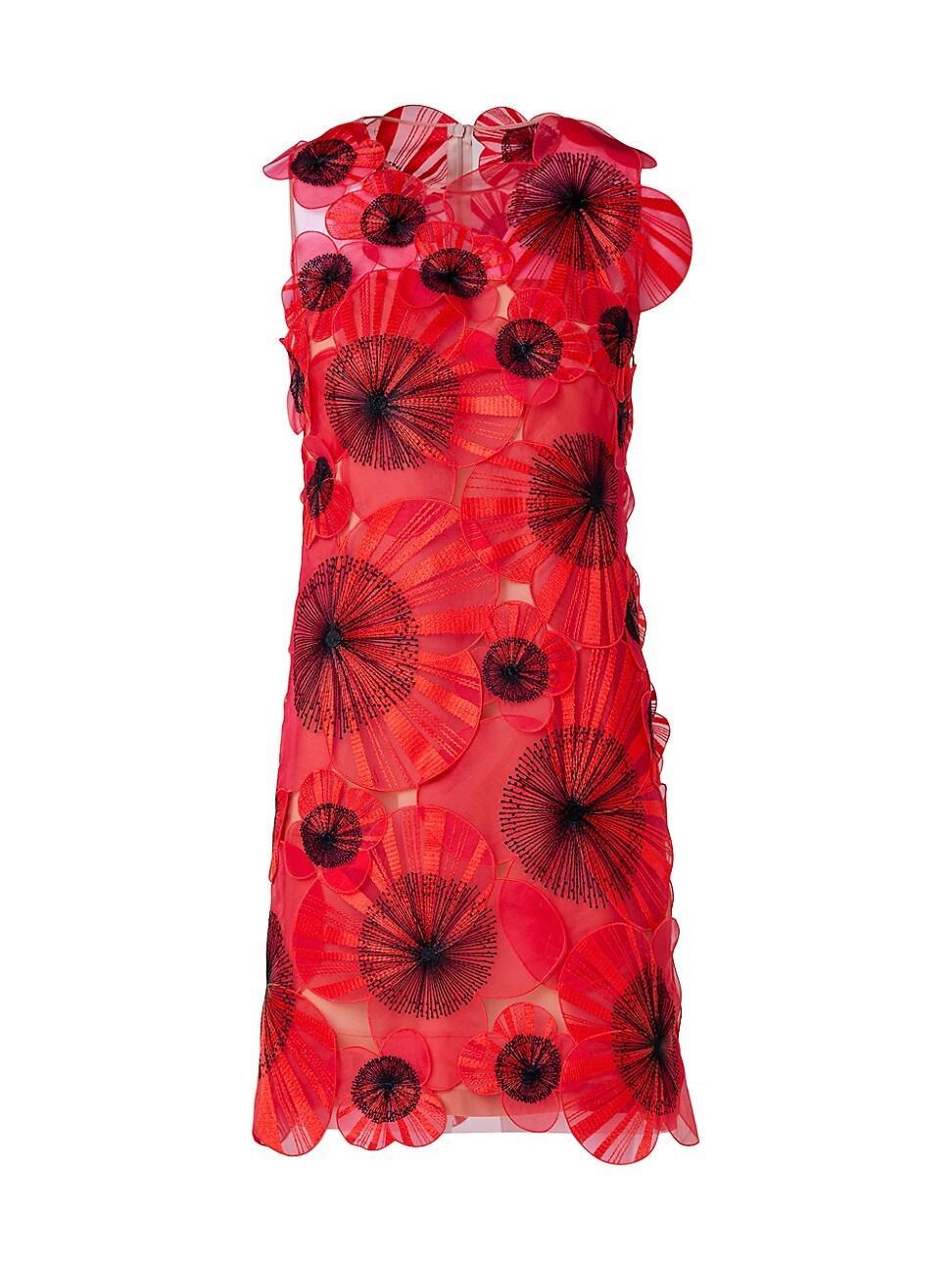 Womens Organza Flower Minidress Product Image