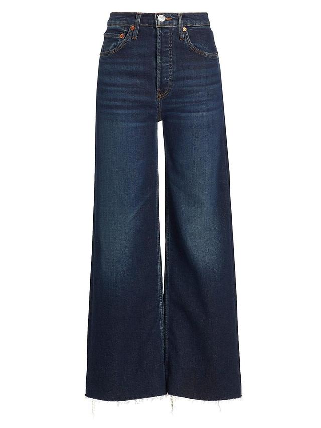 Re/Done High Waist Crop Wide Leg Jeans Product Image