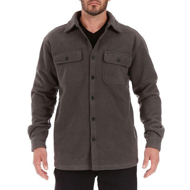 Mens Smiths Workwear Sherpa-Lined Fleece Shirt Jacket Product Image