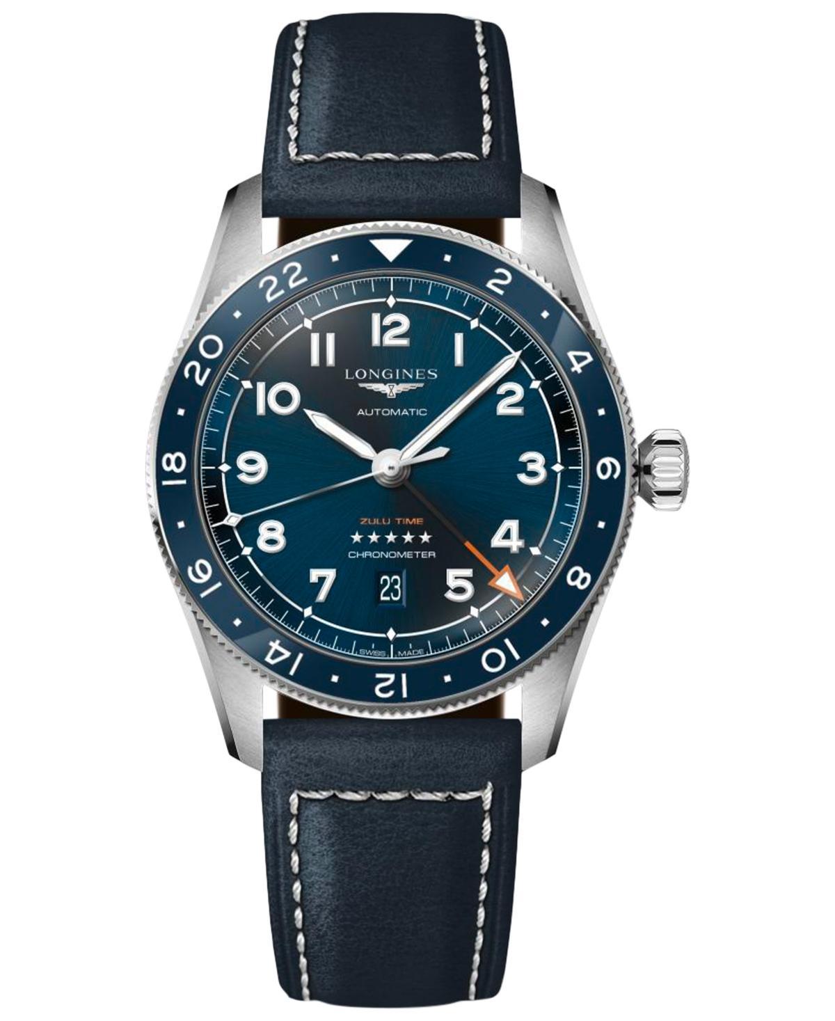 Longines Spirit Leather Strap Watch, 42mm Product Image