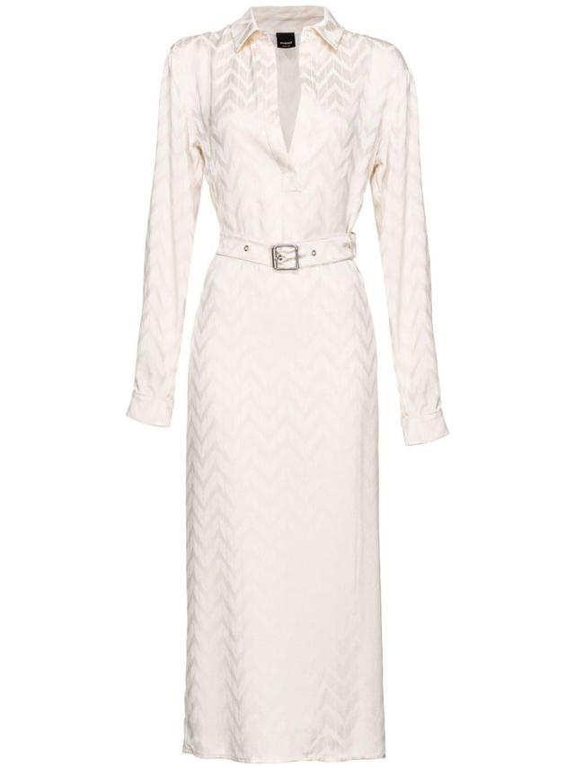 chevron belted maxi dress Product Image