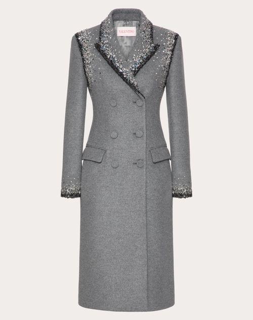 EMBROIDERED WOOL COAT product image